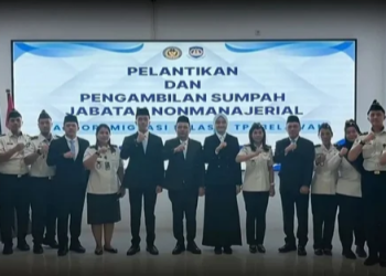 Imigrasi Belawan Gelar  Pelantikan dan Pengambilan Sumpah Jabatan Nonmanajerial