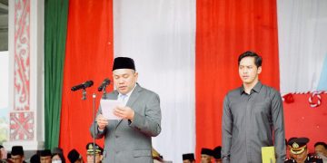 Bupati Pakpak Bharat Memimpin Upacara Peringatan Hari Lahir Pancasila tahun 2026 