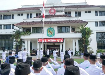 Pimpin Upacara Hari Lahir Pancasila, Wali Kota Medan : Pastikan Pancasila Hidup di Dalam Pikiran dan Pekerjaan Kita