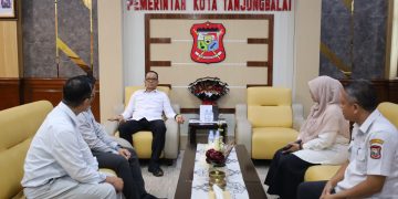 Plh Wali Kota Muhammad Fadly Abdina Terima Audiensi Kepala Cabang Bank Sumut Tanjungbalai 