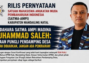 Dugaan Pungli Pendamping Desa Belum Terjawab, SATMA AMPI Madina Kritik Sikap Loyo Pimpinan DPRD 