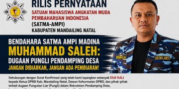 Dugaan Pungli Pendamping Desa Belum Terjawab, SATMA AMPI Madina Kritik Sikap Loyo Pimpinan DPRD 