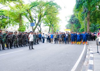 Peringati HLH Sedunia, Pemko Medan Kumpulkan 28 Ton Sampah Dalam Aksi Gotong Royong Massal