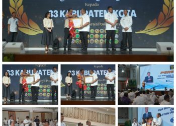 Bupati Asahan Hadiri Kegiatan Penguatan Bantuan Hukum Dan Penerimaan Piagam Penghargaan Dari Menteri Hukum RI