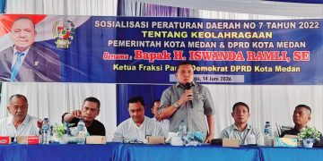 Sosialisasi Perda No 7 Tahun 2022, Iswanda Ramli : Jadikan Medan Kembali Sebagai Kota Atlet
