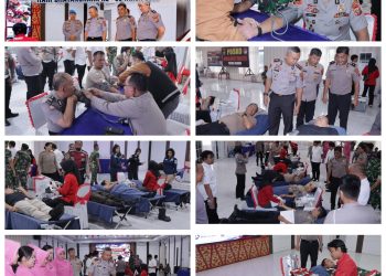 Sambut HUT Bhayangkara Ke-80 Polres Asahan Gelar Donor Darah