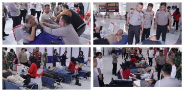 Sambut HUT Bhayangkara Ke-80 Polres Asahan Gelar Donor Darah 