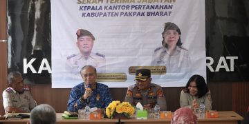 Wabup Pisah Sambut Kepala Kantor Badan Pertanahan Kabupaten Pakpak Bharat