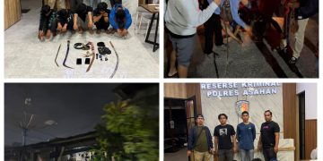 Timsus Geng Motor Polres Asahan Amankan Remaja Diduga Terlibat Tawuran Bersenjata