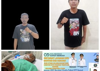 Ketua DPD Mantab Asahan Bantu Warga Kelurahan Siumbut-umbut Yang Alami Kecelakaan