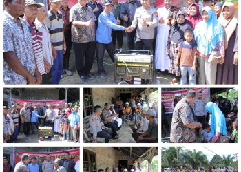 Dalam Rangka HUT Bhayangkara Ke 80, Kapolres Asahan Beserta Bupati Asahan Tinjau Dusun Terisolir Yang Belum Teraliri Listrik PLN