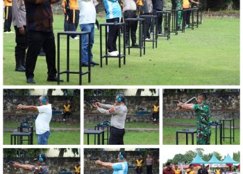 Dalam Rangka Peringatan Hari Bhayangkara ke-80, Polres Asahan Gelar Lomba Menembak Bersama Forkopimda