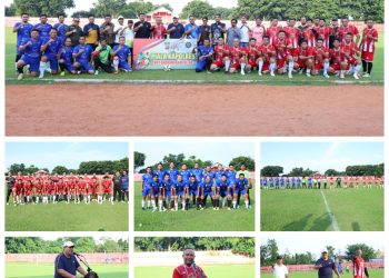 Bupati Asahan Beserta Kapolres Asahan Buka Turnamen Sepak Bola Antar Instansi dan Organisasi Kemahasiswaan/Kepemudaan dalam Rangka HUT Bhayangkara Ke 80