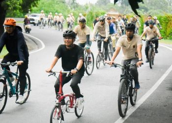 Kayuh 21 Km Bersama Forkopimda, Zakiyuddin Harahap Pantau Kota Medan dan Perkuat Sinergi