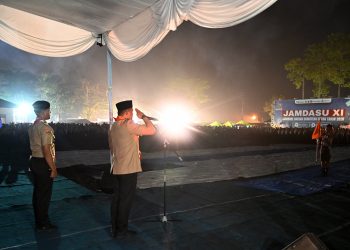 Bobby Nasution Bermalam Bersama Ribuan Pramuka, Api Unggun Kobarkan Semangat Jamdasu XI