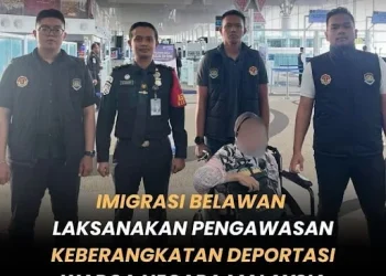 Langgar Izin Tinggal, Kanim Kelas II Belawan Deportasi Warga Malaysia