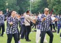 Taman Cadika Jadi Saksi Kekompakan 98 Wali Kota Se-Indonesia Senam Pagi Bersama