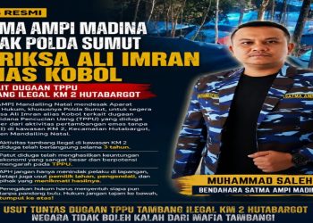 APH Harus Periksa Ali Imran Alias Kobol, Dugaan TPPU dari Tambang Emas Ilegal di KM 2 Hutabargot Tidak Boleh Diabaikan