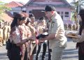 Bupati Pimpin Apel Gabungan Gugus Depan Pramuka Pakpak Bharat 