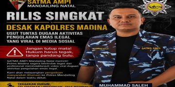 SATMA AMPI Mandailing Natal Minta Kapolres Bertindak Tegas, Jangan Tutup Mata atas Video Dugaan Pengolahan Emas Ilegal yang Viral di Medsos