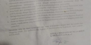 Terkait Surat Pemangkasan Pohon, Kepala DLH Kabupaten Langkat Belum Mau Memberi Jawaban