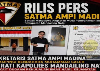 Sekretaris SATMA AMPI Madina Minta Klarifikasi Dugaan “Tangkap Lepas” dalam Penanganan Dugaan Penjualan Emas Hasil Kejahatan