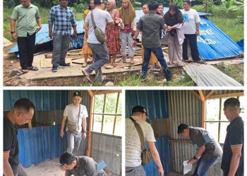 Respons Cepat Polsek Bandar Pulau, Barak yang Diduga Jadi Tempat Penyalahgunaan Narkotika Dibongkar