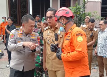 Walikota Bersama Kapolrestabes Medan Tinjau Lokasi Ledakan di Perumahan Grand Polonia