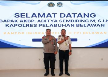 Perkuat Sinergi Lintas Instansi, Imigrasi Kelas II TPI Belawan Terima Kunjungan Kapolres Pelabuhan Belawan