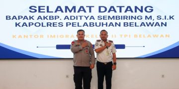 Perkuat Sinergi Lintas Instansi, Imigrasi Kelas II TPI Belawan Terima Kunjungan Kapolres Pelabuhan Belawan