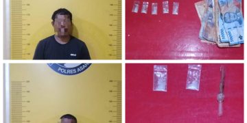 Dua Pria Ditangkap Satres Narkoba Polres Asahan Di Jl. Penggalang kisaran