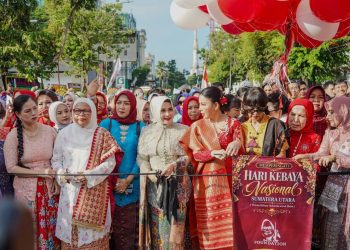 Dihadiri Martinijal Zakiyuddin Harahap, Hari Kebaya Nasional 2026 di Medan Berlangsung Meriah