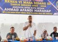 Warga Dapil III Keluhkan Infrastruktur dan Kemacatan di Reses Ahmad Afandi 