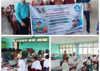 Tim Dosen Universitas Royal Memberikan Pelatihan di UPT SD Negeri 09 Benteng tentang Pembuatan Blog sebagai Media Publikasi Karya Siswa