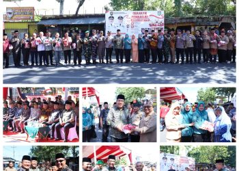 Bupati Asahan Pimpin Gerakan Pembagian Bendera Merah Putih