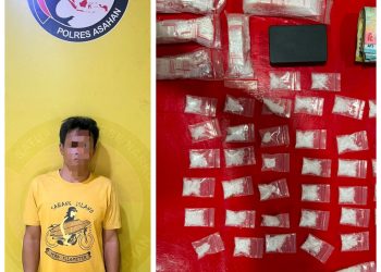 Diduga Jadi Lokasi Transaksi Sabu, Timsus Anti Narkoba Polres Asahan Amankan Seorang Pria dengan Barang Bukti 63,67 Gram Sabu