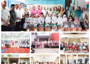 Ketua TP PKK Asahan Hadiri Bhakti Sosial Keagamaan, Salurkan Kepedulian kepada Anak Yatim dan Lansia