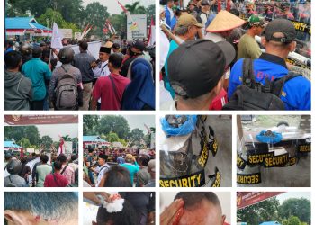 PT. Bakrie Sumatera Plantations Tbk Turunkan Ratusan Personel Security Amankan Aksi Unjuk Rasa