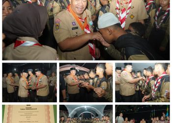 Bupati Asahan Terima Tanda Penghargaan Lencana Melati Gerakan Pramuka