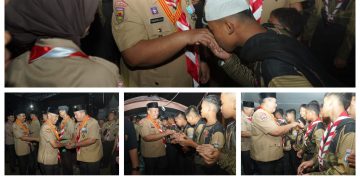 Bupati Asahan Terima Tanda Penghargaan Lencana Melati Gerakan Pramuka