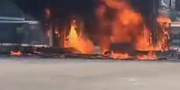 SPBU 14.283.624 di Lubuk Terap Dilaporkan Terbakar, Sopir Minibus Diduga Tinggalkan Lokas