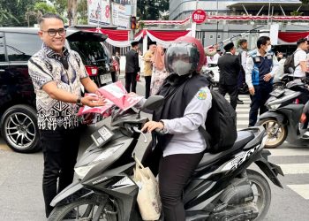 Pemko dan PWPM Kibarkan Semangat Merah Putih di Jalanan Kota