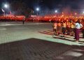 Pawai Obor HUT ke-81 Kemerdekaan RI, Pelajar se-Kecamatan Teluk Dalam Kobarkan Semangat Nasionalisme