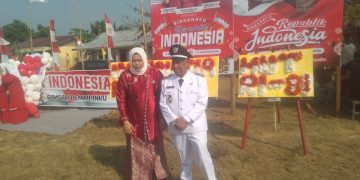 HUT RI ke-81 di Desa Palas, H. Samsari AS Pimpin Upacara