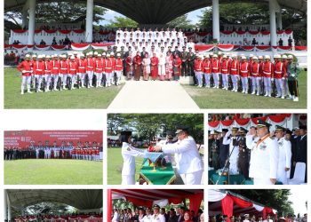 Bupati Asahan Pimpin Upacara Pengibaran Bendera HUT ke-81 RI