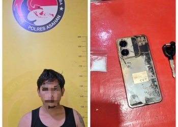 Satres Narkoba Polres Asahan Gerebek Rumah di Patimura Kisaran, Diduga Sabu 44,27 Gram dan 3 Pil Ekstasi Diamankan