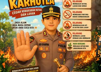 Cegah Karhutla, Kapolres Asahan Himbau Masyarakat Bersama Jaga Hutan dan Lahan Serta Tidak Membakar