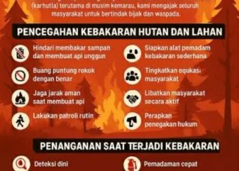Kesadaran Masyarakat Diperlukan untuk Mencegah Kebakaran Hutan dan Lahan