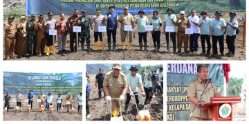 Bupati Asahan Lakukan Tanam Perdana PSR Kemitraan dan Intercropping Padi Gogo di Koperasi Kesepakatan