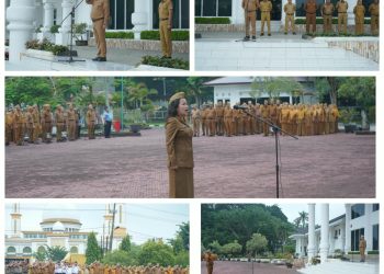 Wakil Bupati Asahan Pimpin Apel Gabungan bulan September